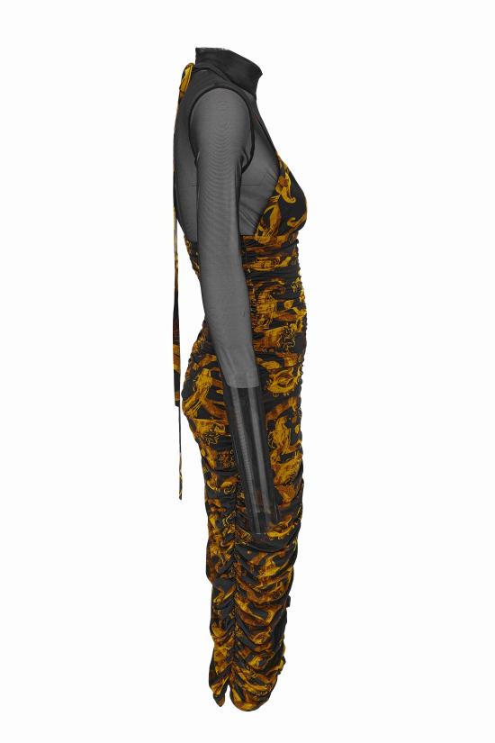  베르사체 롱 원피스 76HAO9D8 JS291G89 Black - VERSACE