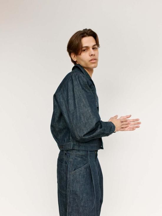  르메르 데님 자켓 헤비 인디고 데님 트러커 재킷 - LEMAIRE