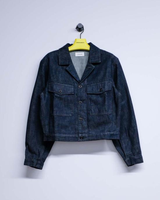 르메르 데님 자켓 헤비 인디고 데님 트러커 재킷 - LEMAIRE