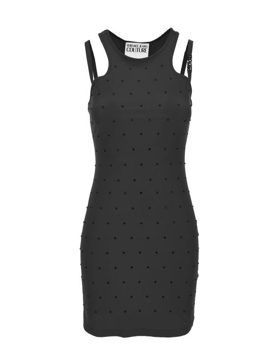  베르사체 미디 원피스 76HAOE05 CJXXE899 Black