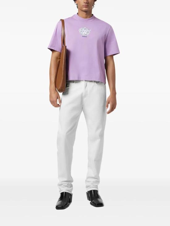  베르사체 반팔 티셔츠 10157381A14323 lilac - VERSACE