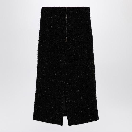 24FW 발렌시아가 미디 스커트 793601T3328 XH BALEN 1000 323 black - BALENCIAGA