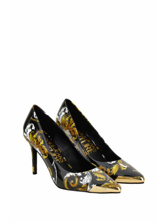 25SS 베르사체 힐/펌프스 78VA3S50 ZS366G89 Black