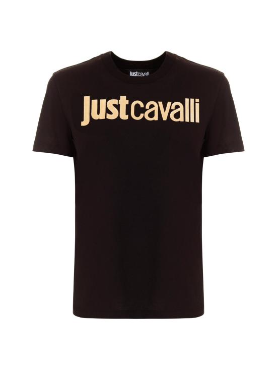  저스트까발리 반팔 티셔츠 77PAHT00 CJ500G89 Black