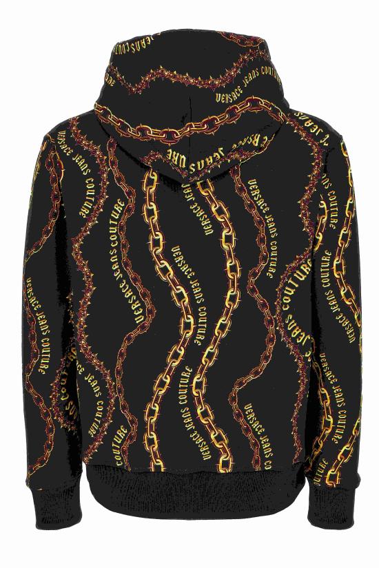 24FW 베르사체 긴팔 티셔츠 77GAI3H0 FS160G89 Black - VERSACE