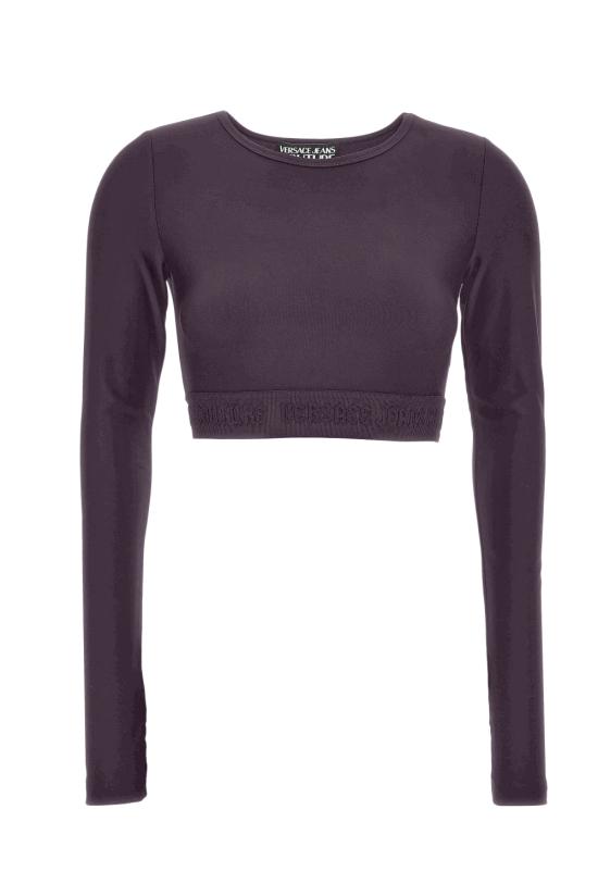 24FW 베르사체 긴팔 티셔츠 77HAH218 J0148363 PURPLE