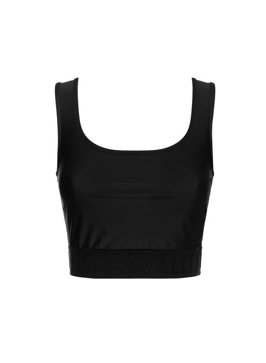  저스트까발리 민소매 티셔츠 77PAM204 J0108899 Black