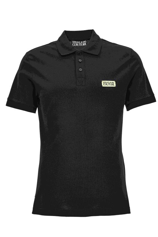 24FW 베르사체 폴로 티셔츠 77GAGT08 CJ01T899 Black