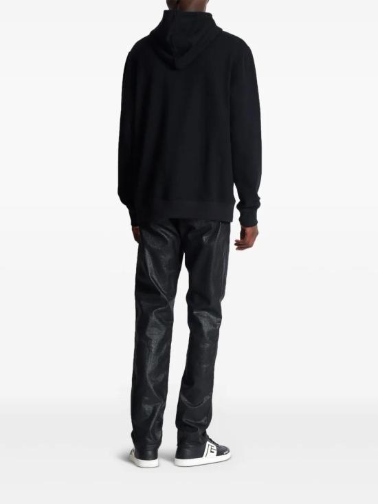  발망 후드 티셔츠 EH0JT047GE78 black - BALMAIN
