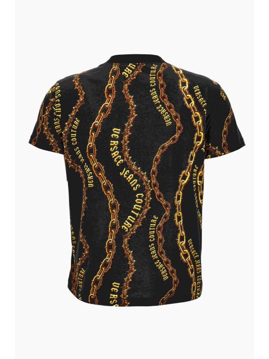  베르사체 반팔 티셔츠 77HAH613 JS365G89 Black - VERSACE