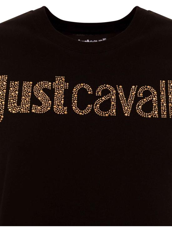  저스트까발리 반팔 티셔츠 77PAHE21 CJ110899 Black - JUST CAVALLI