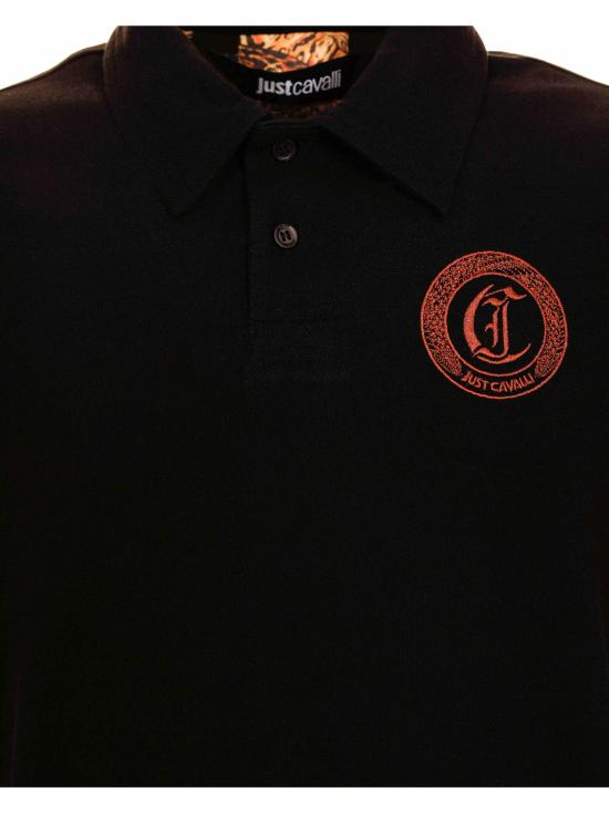  저스트까발리 폴로 티셔츠 77OAG6A1 CJ706899 Black - JUST CAVALLI