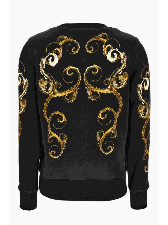 24FW 베르사체 긴팔 티셔츠 77HAI3P9 FS178G89 Black - VERSACE