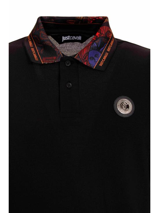  저스트까발리 폴로 티셔츠 77OAGT07 CJ506899 Black - JUST CAVALLI