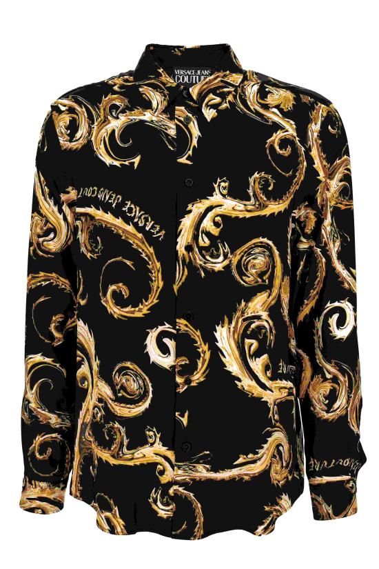 24FW 베르사체 셔츠 77GAL2R0 NS508G89 Black - VERSACE