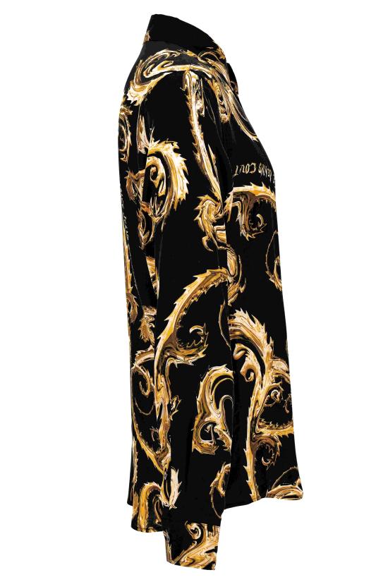 24FW 베르사체 셔츠 77GAL2R0 NS508G89 Black - VERSACE