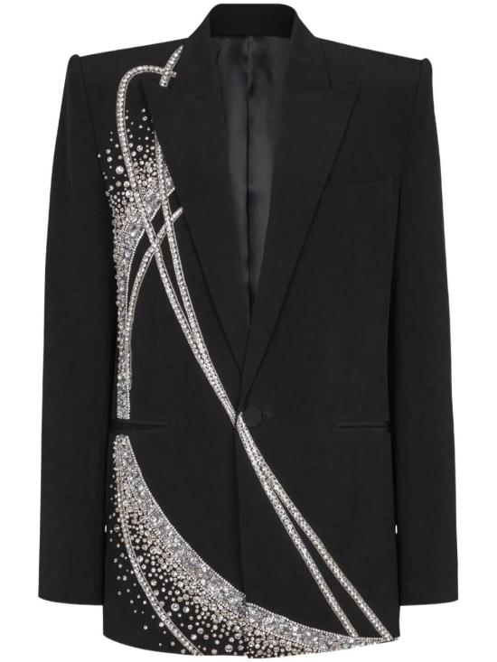  발망 자켓 EH0SE448PC78 black