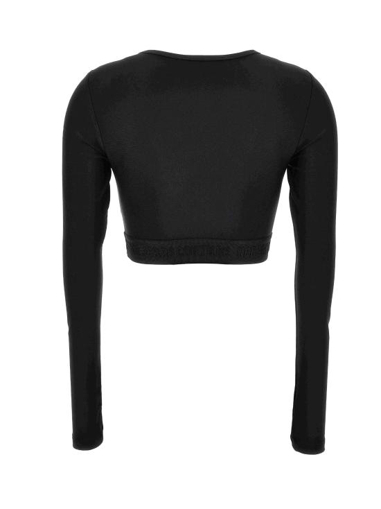 24FW 베르사체 긴팔 티셔츠 77HAH218 J0148899 Black - VERSACE