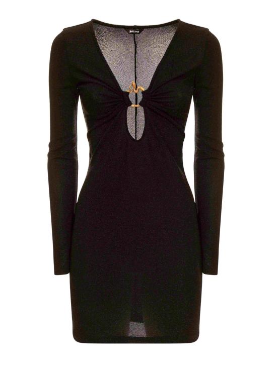  저스트까발리 숏 원피스 77PAO906 J0158899 Black