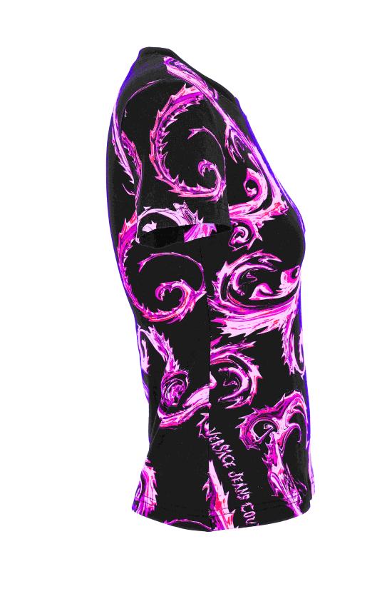  베르사체 반팔 티셔츠 77HAH608 JS409QY2 Black - VERSACE