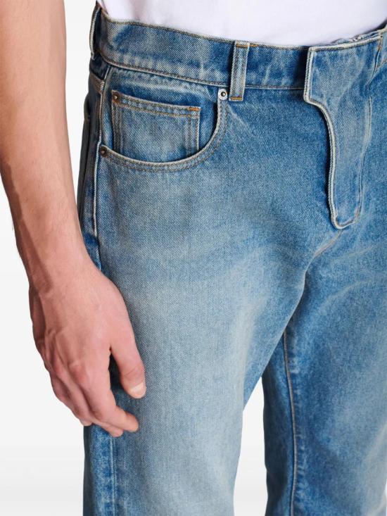  발망 데님 팬츠 EH0MI083DF44 - BALMAIN