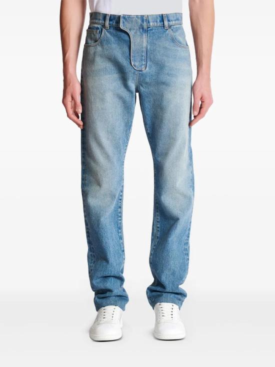  발망 데님 팬츠 EH0MI083DF44 - BALMAIN