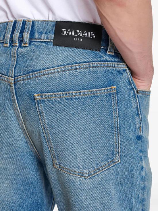  발망 데님 팬츠 EH0MI083DF44 - BALMAIN