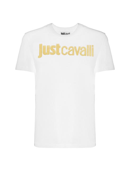  저스트까발리 반팔 티셔츠 77PAHT00 CJ500G03 White