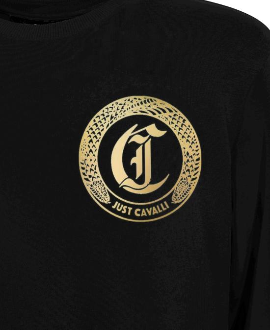  저스트까발리 긴팔 티셔츠 77OAIT02 CF500PL9 Black - JUST CAVALLI