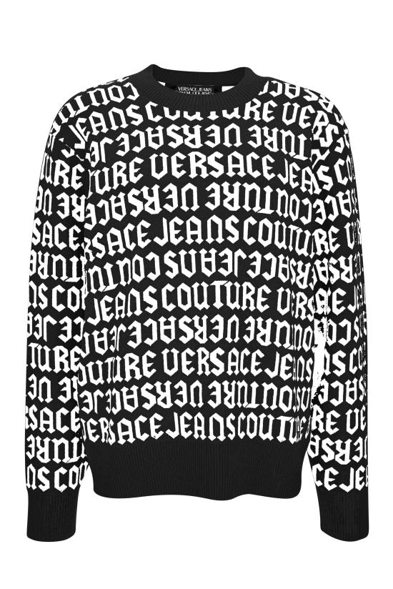 24FW 베르사체 스웨터 77GAFM03 CMN91L01 Black - VERSACE