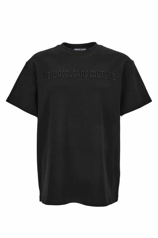  베르사체 반팔 티셔츠 77GAHC01 CJ03C899 Black