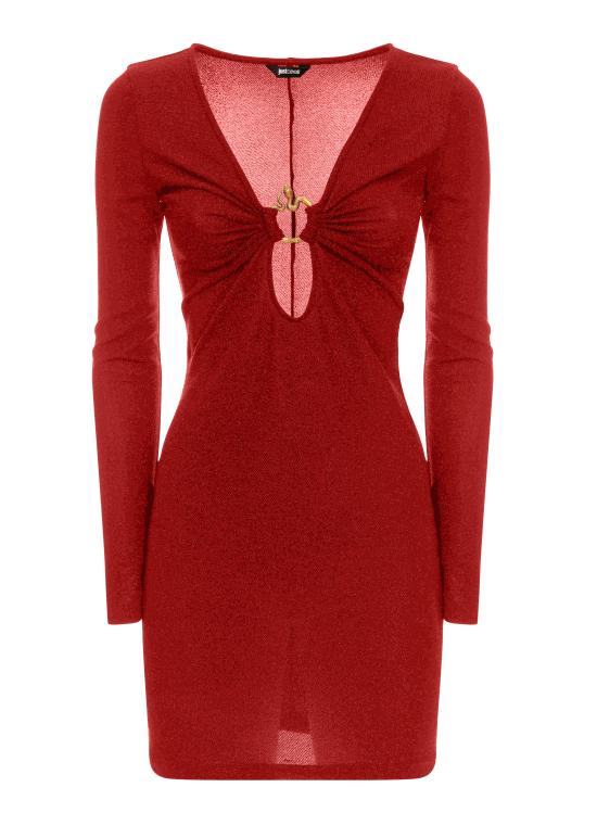  저스트까발리 숏 원피스 77PAO906 J0158573 Red