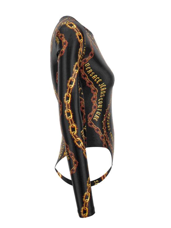 24FW 베르사체 바디수트 티셔츠 77HAM2A1 JS417G89 Black - VERSACE