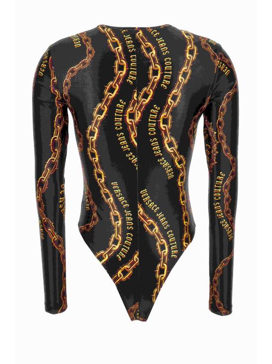 24FW 베르사체 바디수트 티셔츠 77HAM2A1 JS417G89 Black - VERSACE