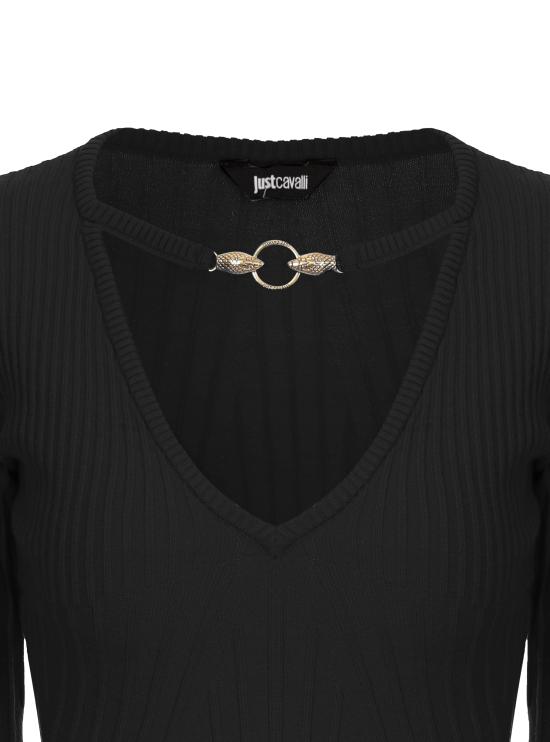  저스트까발리 스웨터 77PAFM36 CMH56899 Black - JUST CAVALLI