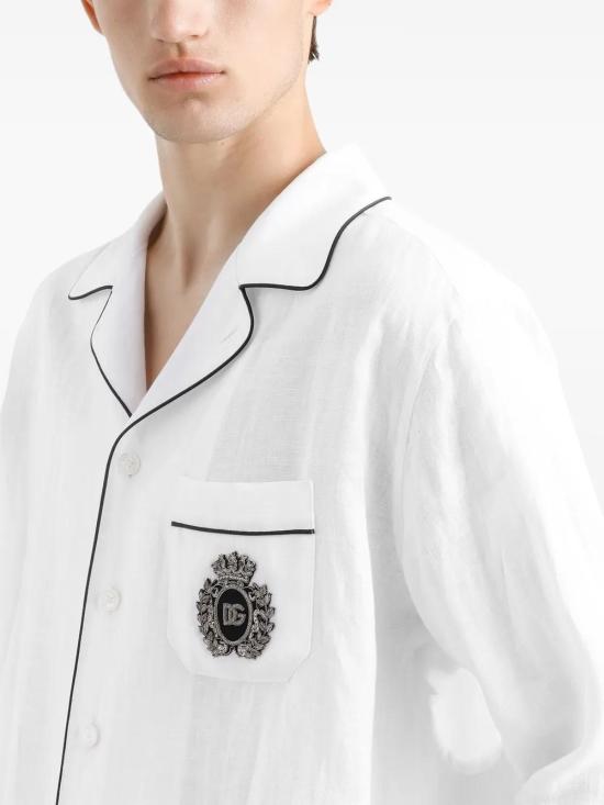  돌체앤가바나 긴팔 셔츠 G5IF1ZFU4LG white - DOLCE & GABBANA