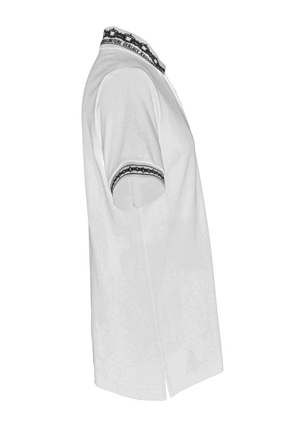 24FW 베르사체 폴로 티셔츠 77GAGT04 CJ01T003 White - VERSACE