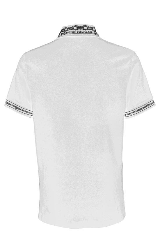 24FW 베르사체 폴로 티셔츠 77GAGT04 CJ01T003 White - VERSACE