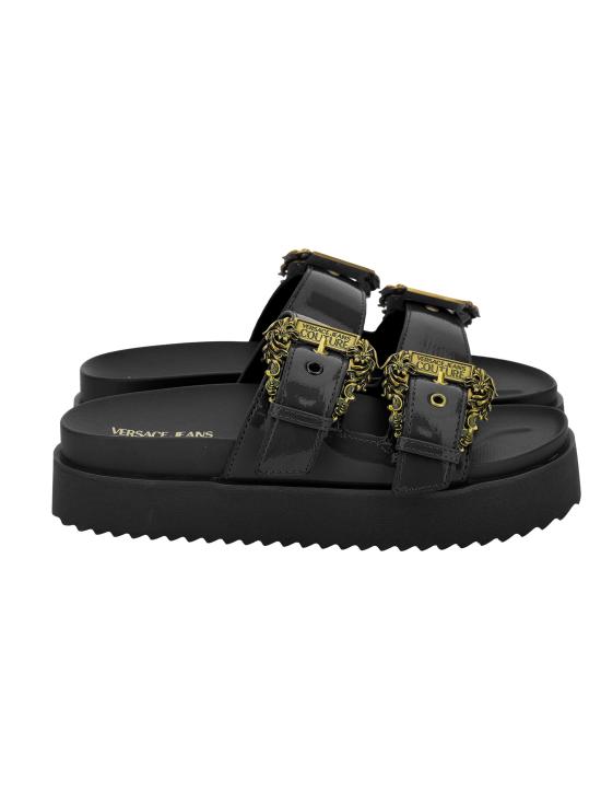 25SS 베르사체 뮬/슬리퍼 78VA3SM1 ZS539899 Black - VERSACE