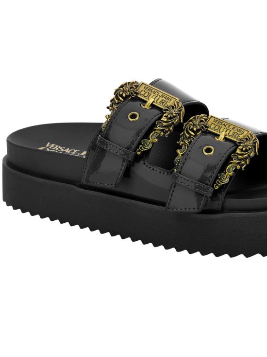 25SS 베르사체 뮬/슬리퍼 78VA3SM1 ZS539899 Black - VERSACE