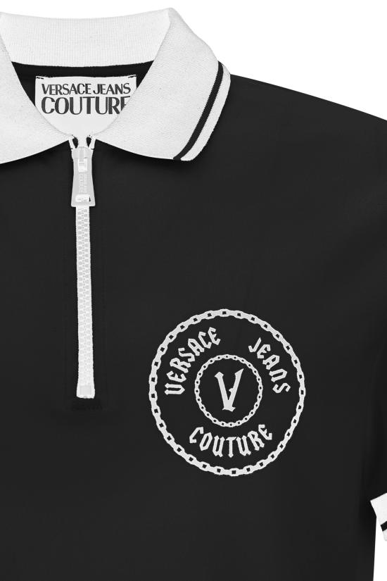 24FW 베르사체 폴로 티셔츠 77GAGT03 CJ01T899 Black - VERSACE