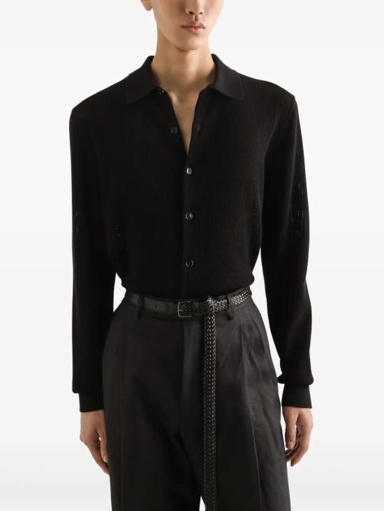  돌체앤가바나 긴팔 셔츠 GXVB3TJBCFO black - DOLCE & GABBANA