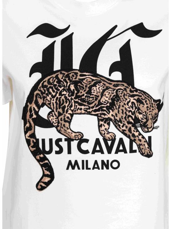  저스트까발리 반팔 티셔츠 77PAHA02 CJ718003 White - JUST CAVALLI
