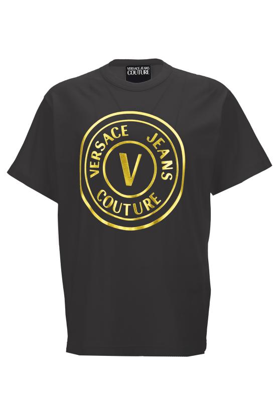  베르사체 반팔 티셔츠 75GAHT05 CJ00TG89 Black