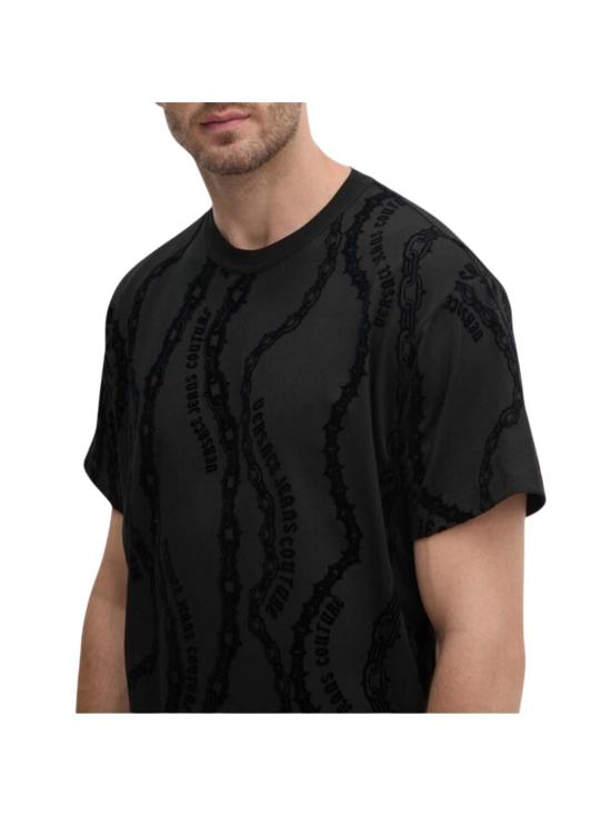  베르사체 반팔 티셔츠 77GAH6R0 JS415899 Black - VERSACE