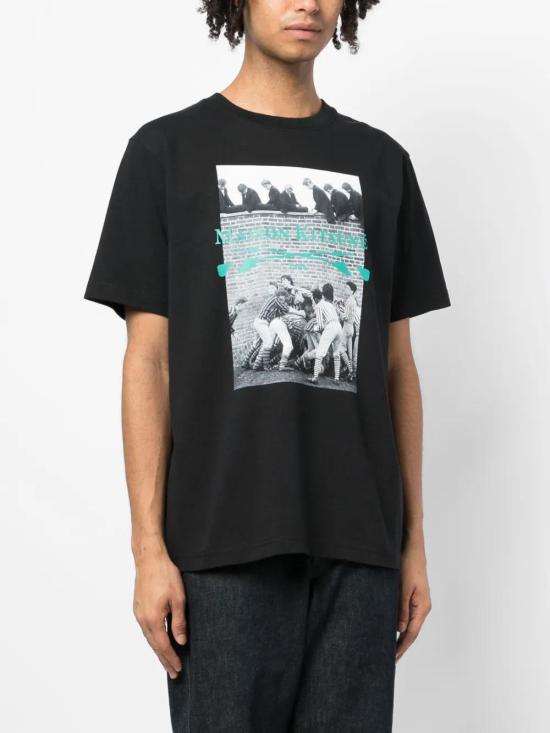  메종키츠네 반팔 티셔츠 LM00116KJ0118 black - MAISON KITSUNE