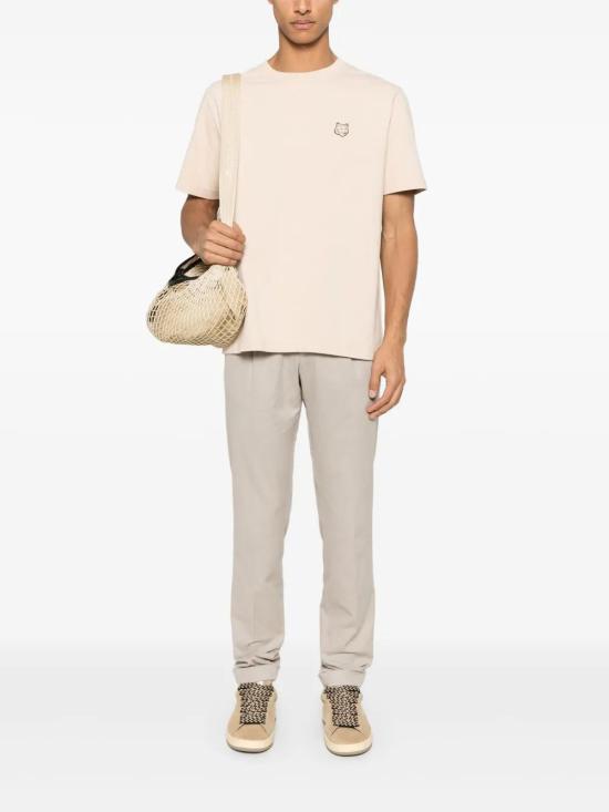  메종키츠네 반팔 티셔츠 MM00127KJ0118 beige - MAISON KITSUNE