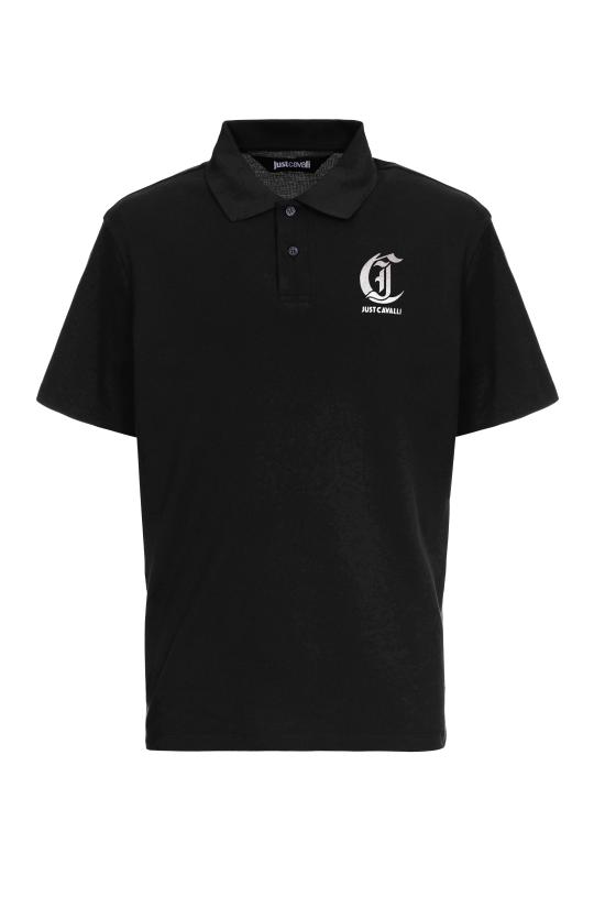  저스트까발리 폴로 티셔츠 77OAGT04 CJ506899 Black