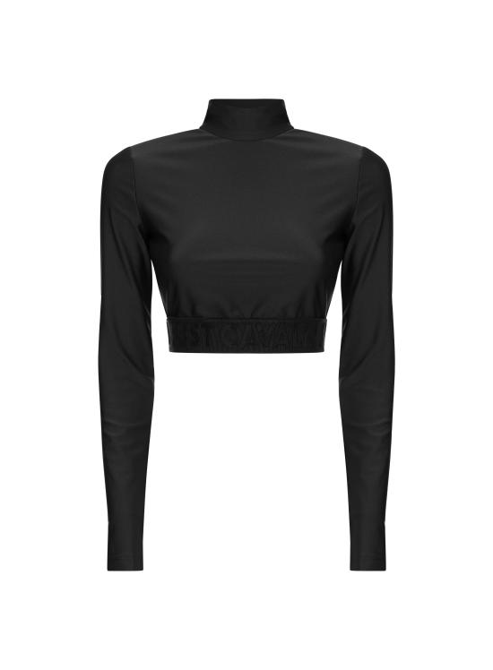  저스트까발리 긴팔 티셔츠 77PAH622 J0108899 Black