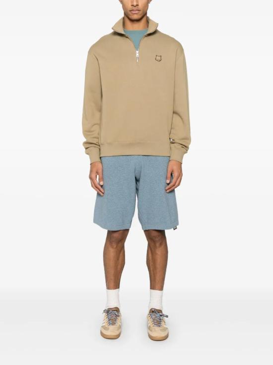  메종키츠네 긴팔 티셔츠 OM00312KM0321 beige - MAISON KITSUNE